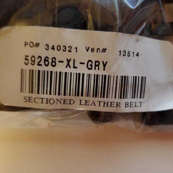 NWT Men's Cowboysbelt 40-44" Grey Belt - Picture 2 of 6